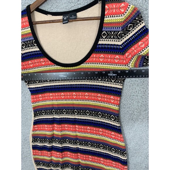 WINDSOR Small (S) Long Sleeve Sweater Dress / Longline Blouse Top Striped - Picture 5 of 7